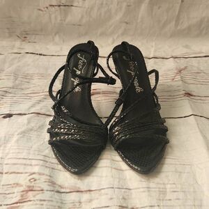 Free People Ankle Wrap Heels Size 6